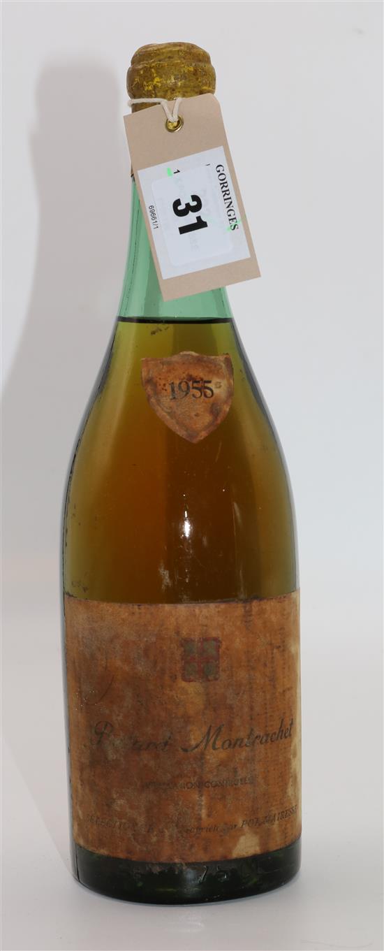One bottle of Pol Mairesse, Bâtard Montrachet 1955,